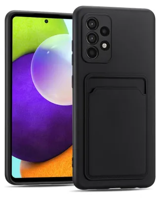 Obrázek produktu pro Pouzdro na mobilní telefon pro Samsung Galaxy A23 5G cover silikonový ochranný kryt se slotem na kartu Slim Wallet Case, černé