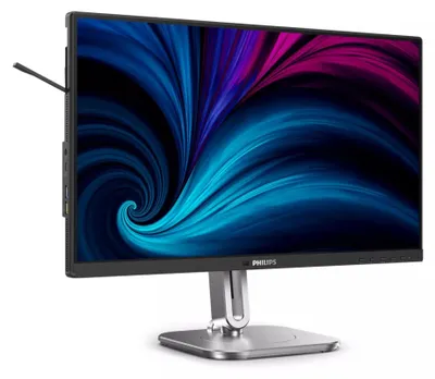 Produktbild von Philips 24B2U4301 - 4000 Series - LED-Monitor - 61 cm (24") (23.8" sichtbar) - 1920 x 1080 Full HD (1080p) @ 120 Hz - IPS - 300 cd/m² - 1500:1 - 4 ms - HDMI, DisplayPort, USB-C - Lautsprecher - Silber, holzkohlefarben
