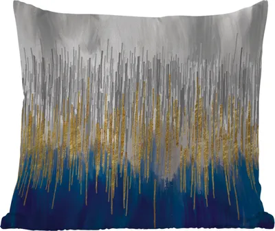 Produktbild von MuchoWow® Outdoor Kissen - Abstrakt - Gemälde - Öl - 40x40 cm - Wetterfest - Lounge Kissen - Kopfkissen - Interieur - Polster mit Bild
