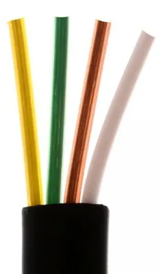 Produktbild von helos Anschlusskabel 4-adrig, AWG28, schwarz, 100 m Spule