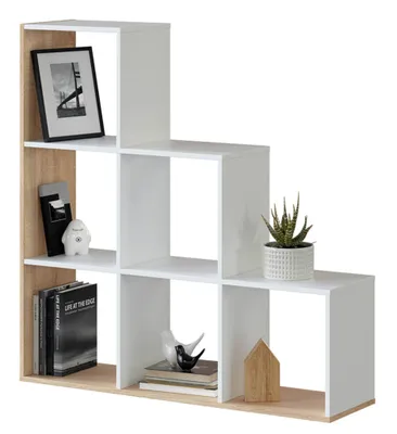 Produktbild von Regal - Bibliothek Weiß 28x108x110h cm
