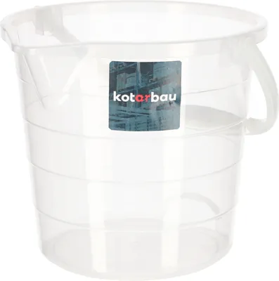 Produktbild von KOTARBAU® Großer Transparenter Eimer mit Ausguss zum Malen für den Garten und Haushalt 10l