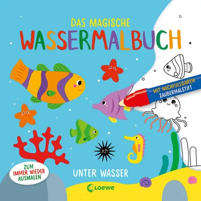 Produktbild von loewe verlag gmb Das magische Wassermalbuch - Unter Wasser UNTER WASSER
