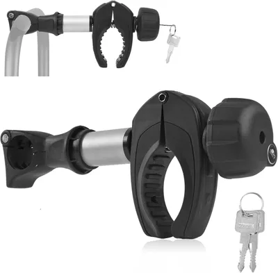 Obrázok produktu pre Držiak rámu nosiča bicyklov 25 cm, uzamykateľný hliník, pre nosič bicyklov
