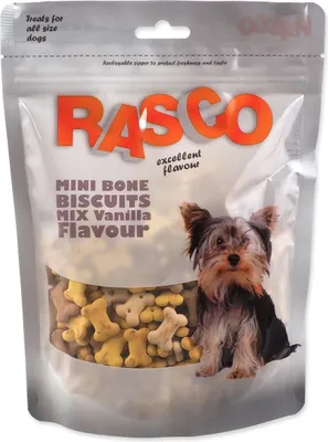 Produktbild von Leckerli Rasco Mini-Kekse Knochenmix Vanillegeschmack 2cm 250g