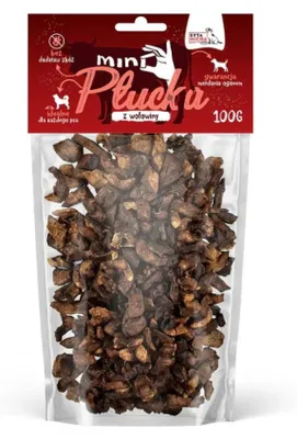 Zdjęcie produktu dla Przysmak dla psa SYTA MICHA Mini płucka wołowe 100g