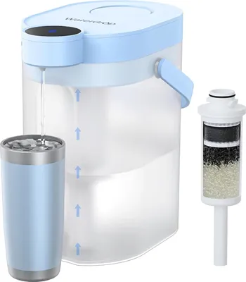 Immagine prodotto di Waterdrop FreshTaste Addolcitore d'acqua Caraffa elettrica per il filtro dell'acqua, dispensatore di filtro dell'acqua da 4L per il frigorifero, blu (Filtro di ricambio: WD-EWFS)