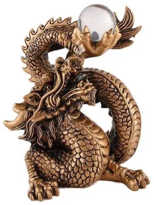 Productafbeelding van Unyqoos® gouden drakenbeeldje – decoratief Feng Shui object voor thuis, voor bescherming en positieve energie, 14 x 10 x 16 cm