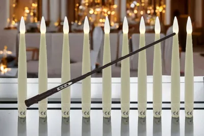 Produktbild von F-H-S International schwebende LED Kerzen creme 10 Stück Zauberstab Fernbedienung 15cm Timer