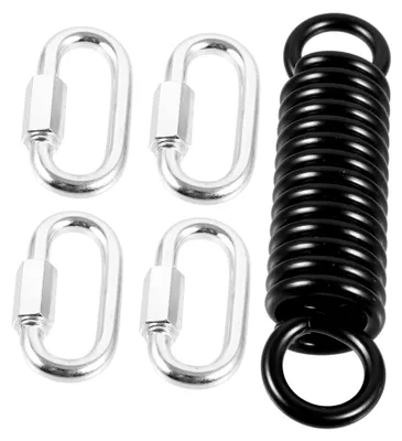 Produktbild von Schwerlast Hängesessel Feder Set mit Verbindungslringen und stabilen Metallfedern für Outdoor Nutzung