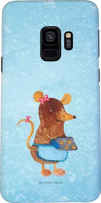 Produktbild von Mr. & Mrs. Panda Samsung Galaxy S9 Handyhülle Maus Kekse - Eisblau - Geschenk, Handy Case, Plätzchen, Schutzhülle, Winter, Hülle, Weihnachtskekse, Weihnachten, Cover