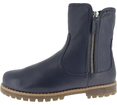 Produktbild von Andrea Conti Damen Leder-Stiefelette mit seitlichem Reißverschluss 0348049, Größe:39 EU, Farbe:Blau