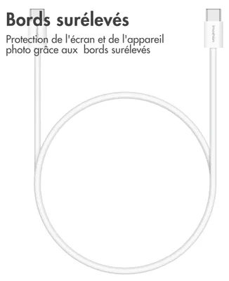Image de Câble USB-C vers USB-C imoshion - Tressé - 0,5 mètre - Blanc