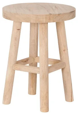 Produktbild von Infinity Goods Kruk Hout - Teakhout - Bijzettafel - Voetenbankje - Plantentafel - Opstapje - Tot 150