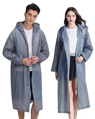 Produktbild von Wasserdichte Regenjacke mit Kapuze und Kordelzug für Erwachsene