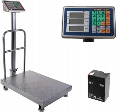 Produktbild von Lagerwaage 300 kg mit Sackhalterung 50x40cm, ab 10g, LCD-Batterie