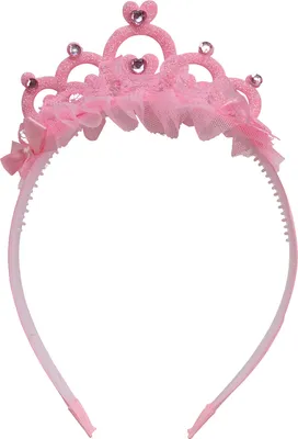 Produktbild von Rosa Prinzessin Haarreif zum Kostüm mit Krone | Diadem