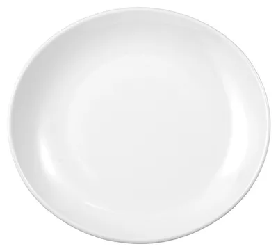 Produktbild von Speiseteller - Weiß - Porzellan - Ø 27 cm - oval - 8er Set