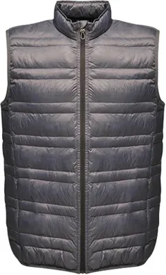 Produktbild von Regatta TRA856 | Herren Firedown Down-Touch Padded Bodywarmer - Farbe: Seal Grey/Black - Größe: S