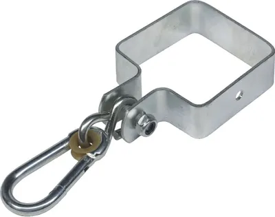 Produktbild von WICKEY Schaukel Zubehör Schaukelschelle mit Karabiner 9x9cm Vierkant für Spielturm, Schaukelgestell oder Klettergerüst