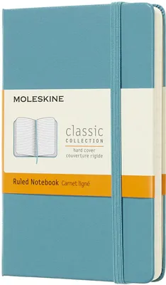 Image de Carnet Moleskine - Couverture rigide S, ligné, turquoise
