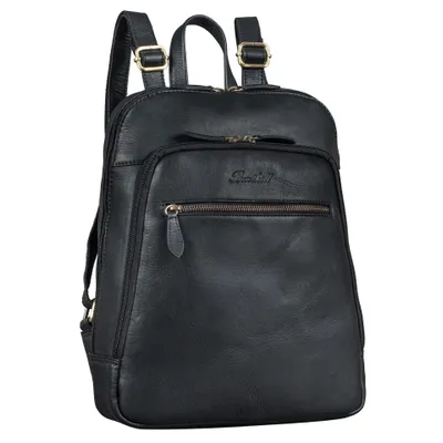 Produktbild von Benthill Rucksack Echt Leder - Kurierrucksack Fahrradrucksack Trekkingrucksack - Damen Herren Rucksack - Lederrucksack