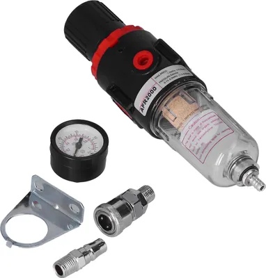 Obrázek produktu pro Filtr vlhkosti vzduchového kompresoru, regulátor odlučovače vody a oleje s manometrem, regulátor odlučovače vody a oleje, regulátor filtru vzduchového kompresoru, regulátor filtru stlačeného vzduchu, příslušenství vzduchových kompresorů