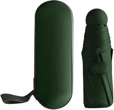Produktbild von Unyqoos® Faltbarer Reise-Regenschirm mit UV-Schutz, windbeständig & kompakt – leichtes Fiberglas-/Edelstahlgestänge, für Damen und Herren