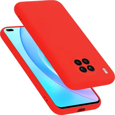 Produktbild von Cadorabo Schutzhülle für Honor 50 LITE Hülle in Rot Handyhülle Case Cover TPU Etui