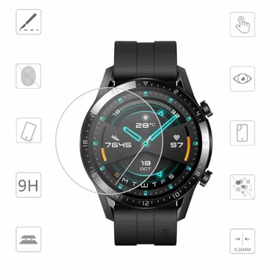Image de 1 film de protection en verre trempé H9 pour Honor Magic Watch 2 46 mm, protection renforcée, neuf