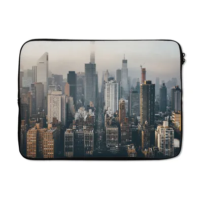 Produktbild von MuchoWow® Laptop Hülle 14 ZollSkyline von New York Laptoptasche - Laptoptasche - Stoßsicher - Schutzhaube