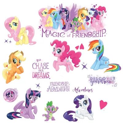 Produktbild von wandaufkleber My Little Pony Vinyl 18 Stück
