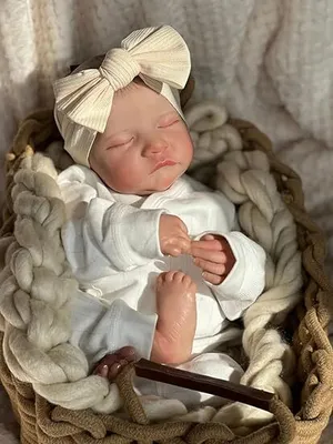 Zdjęcie produktu dla Lalki dla dziewczynek, 48 cm, śpiące noworodki, które wyglądają jak prawdziwe, realistyczne lalki dla dzieci, naturalnej wielkości lalki dla dzieci