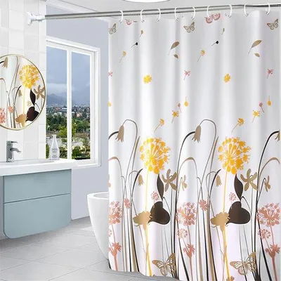 Produktbild von EVA-Wasserhahnbadvorhang 180 x 200 cm, schimmelabwehrend, wasserdampfdurchlässig, bakterienresistent