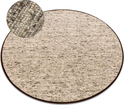 Produktbild von NEPAL 2100 Kreis sand, beige Teppich – Wolle, doppelseitig, natur beige rund 120 cm