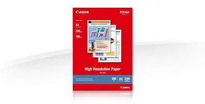 Image de Canon HR-101 - Couché - A4 (210 x 297 mm) 200 feuilles de papier - pour PIXMA IP4000, iP6210, iP6310, iP8500, MG2555, MG8250, MP110, MP130, MP750, MP780 ; S400