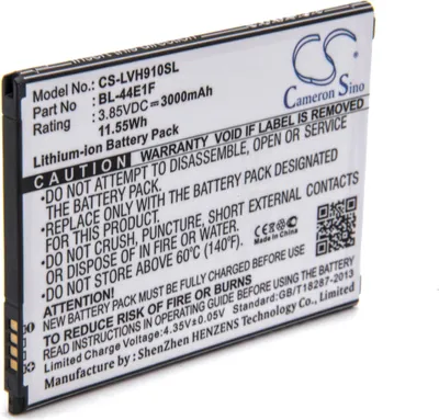Produktbild von vhbw Akku Ersatz für LG BL-44E1f, EAC63341101 für Handy Smartphone Telefon (3000 mAh, 3,85 V, Li-Ion)