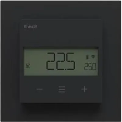 Produktbild von Batteriebetriebener Z-Wave Thermostat 800 Serie Schwarz Matt