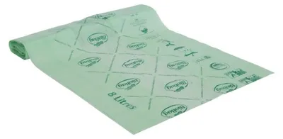 WORKI NA ODPADY BIO I ZMIESZANE 8 L 25 szt. (KOMPOSTOWALNE I BIODEGRADOWALNE) - BIOBAG