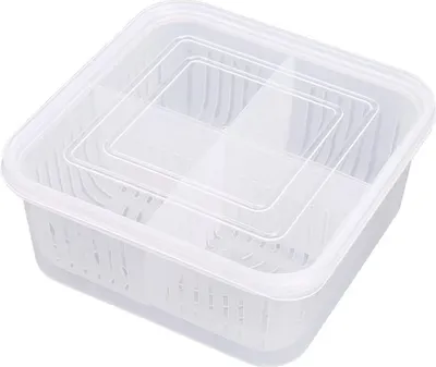 Obrázok produktu pre Box na skladovanie potravín, box na uchovávanie zeleniny, box na skladovanie ovocia, kuchynský skladovací box, box na čerstvé uchovávanie