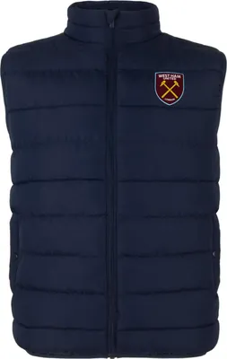 Produktbild von West Ham United FC - Weste für Jungen, Wattiert GF884 (134) (Dunkles Marineblau)