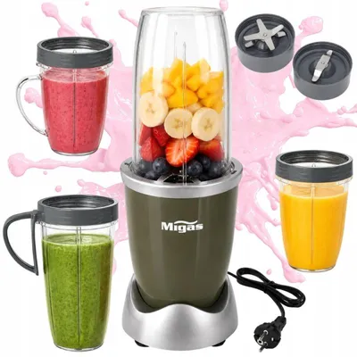 Obrázek produktu pro Mixér s nádobou na smoothie a koktejly – mixuje a drtí led, objem 3 kubky, 600 w