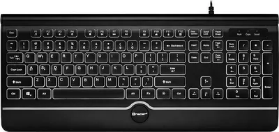 Produktbild von TRACER OFIS PRO USB-Tastatur (Weiße Beleuchtung)
