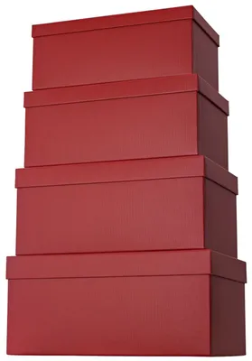 Produktbild von Stewo 2552784222, Geschenkverpackungsbox, Rot, Einfarbig, Herzlichen Glückwunsch, 4 Stück(e)