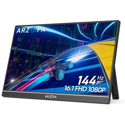 Produktbild von ARZOPA Z1FC 16,1" Tragbarer Monitor 144Hz, FHD 1920x1080, HDR, inkl. Tragetasche, für Laptop, PC, PS5 & Xbox