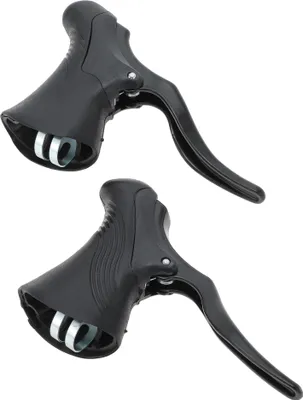 Produktbild von 1 Paar Universalbremshebel, Aluminiumlegierung Fahrradbremshebel, Fahrradlenkerbremshebel für Rennrad Mountainbike, Schwarz