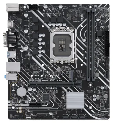 Immagine prodotto di ASUS PRIME H610M-D D4 - Scheda madre - micro ATX - Presa LGA1700 - Chipset H610 - USB 3.2 Gen 1 - Gigabit LAN - Grafica onboard (CPU necessaria)