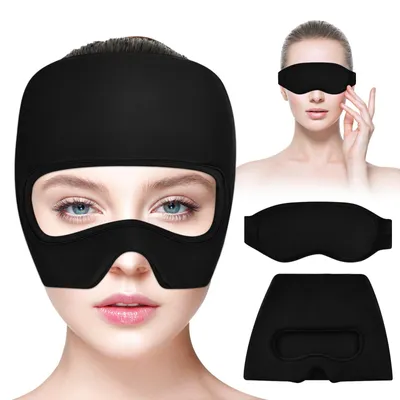 Obrázek produktu pro Chladivá maska na migrénu s odnímatelnou maskou na oči