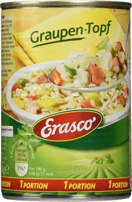 Produktbild von Erasco Graupentopf mit viel Graupen und frischem Gemüse 400g