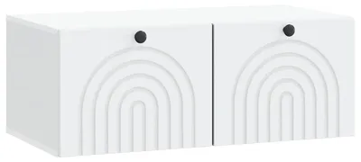 Immagine prodotto di vidaXL Mobile TV da parete, bianco, 78,5 x 41 x 30 cm, materiale a base di legno
